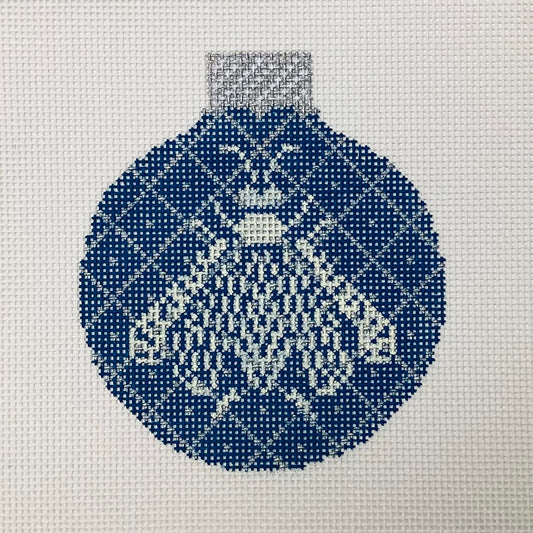 Teal Bee Ornament