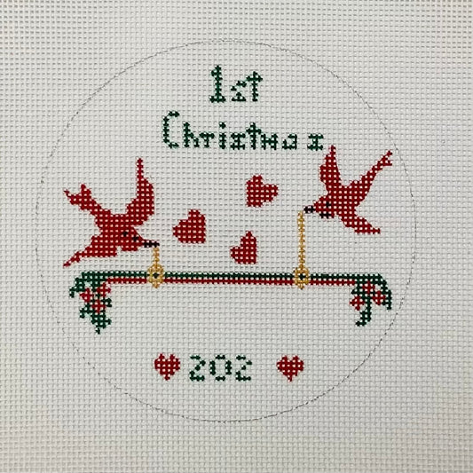 Baby's First Christmas Red Birds