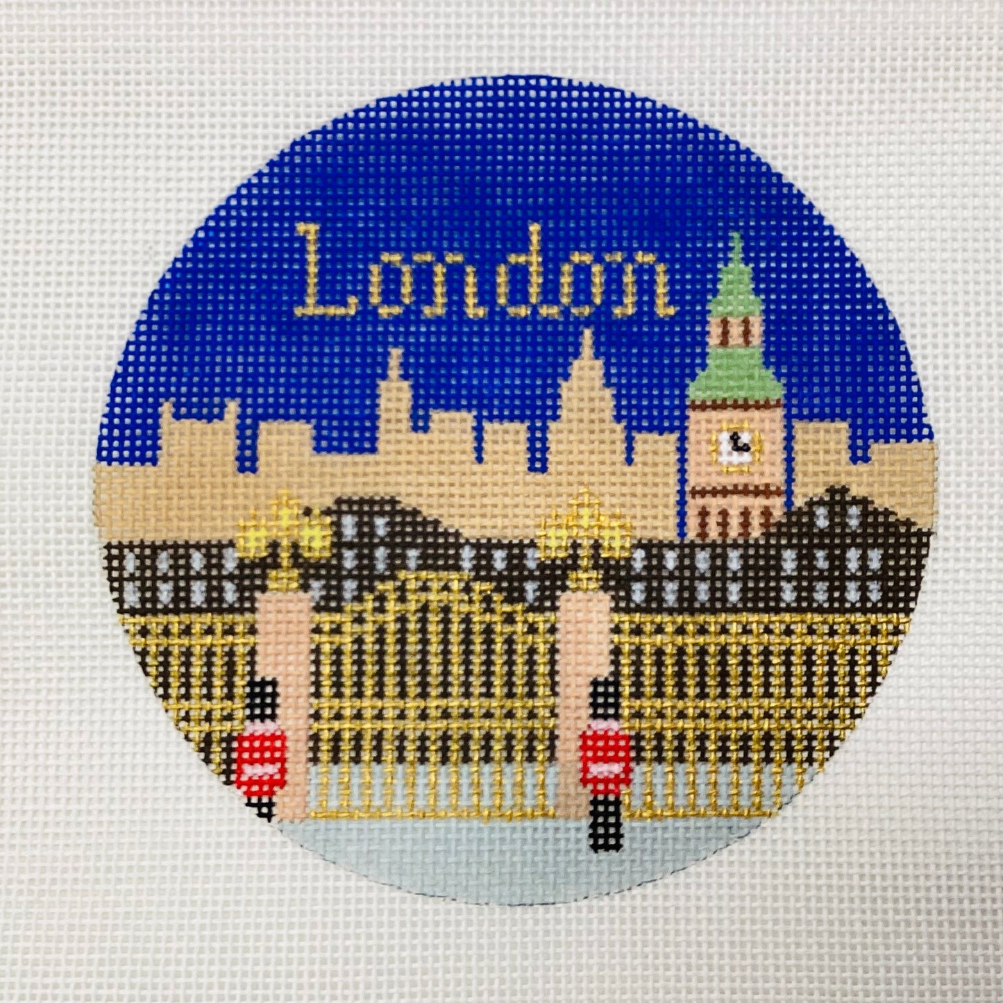 London Needlepoint Ornament