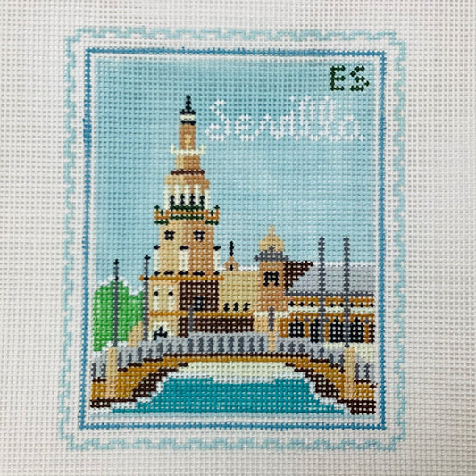 Seville Stamp Needlepoint Canvas