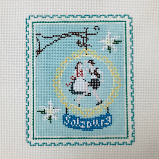 Salzburg Stamp Needlepoint Canvas