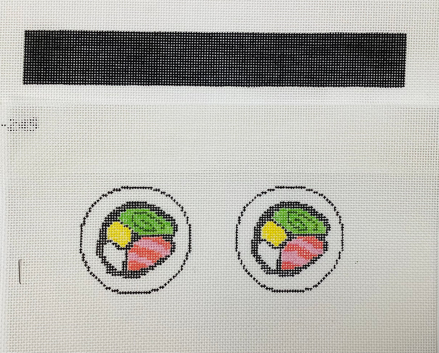 Sushi Roll Needlepoint Canvas