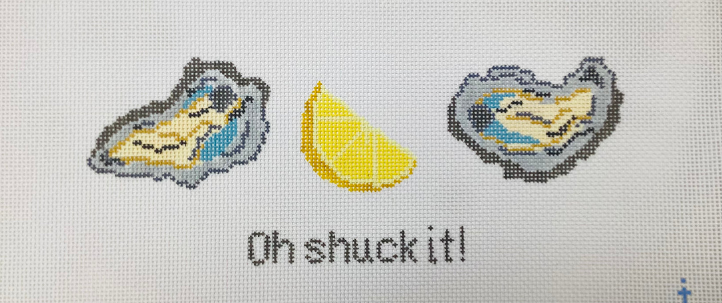 Oh Shuck It Needlepoint Ornament