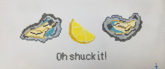 Oh Shuck It Needlepoint Ornament