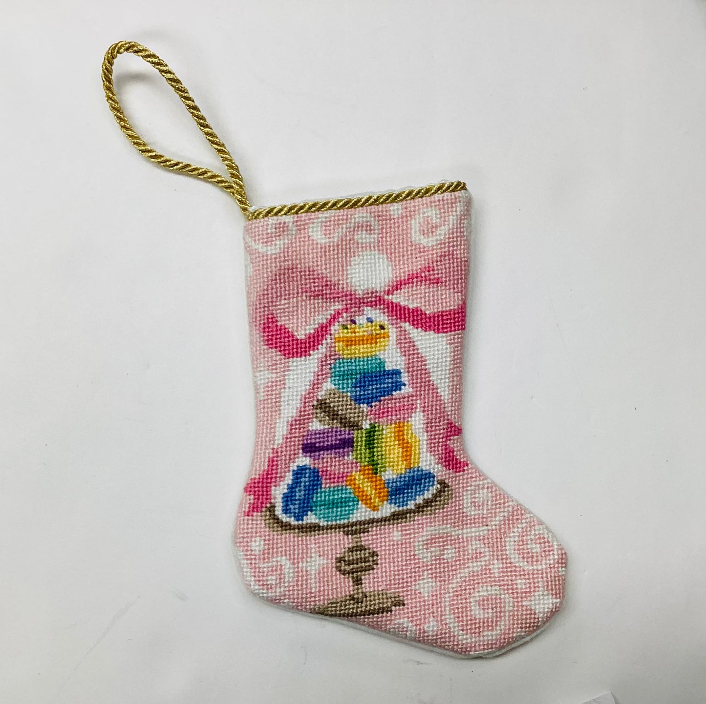 Macarons Bauble Stocking Prefinished