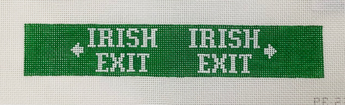 Irish Exit Key Fob Canvas