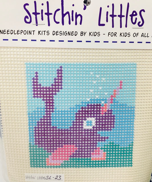 Stitchin' Littles Kit 5x5 - Narwal