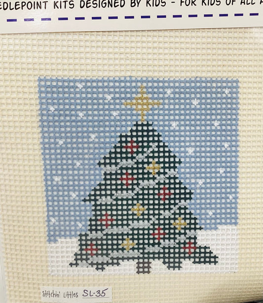 Stitchin' Littles Kit 5x5 - Christmas Tree