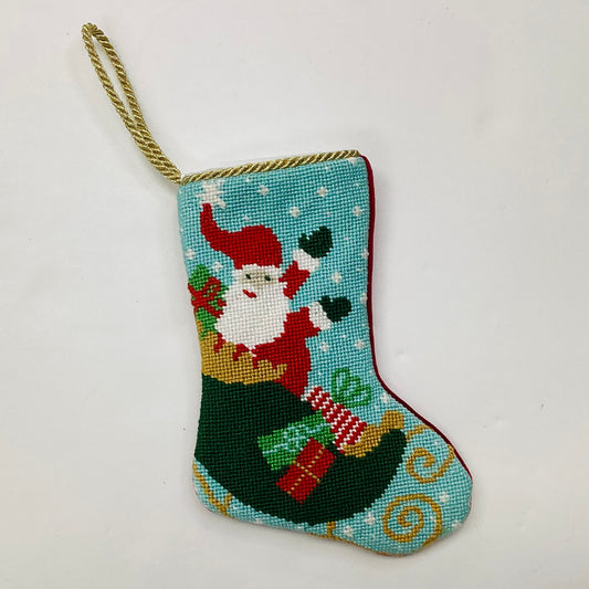 Whimsy Wonderland Santa  Stocking Prefinished