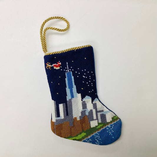 NYC Noel- Bauble Stocking Prefinished