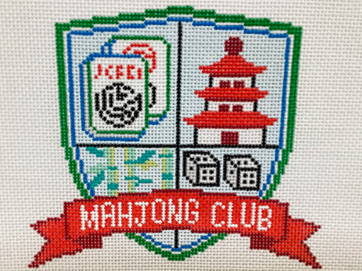 Mahjong Crest Traditional Colors