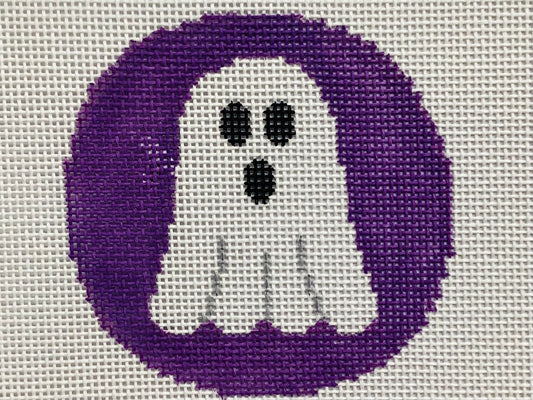 Ghost on purple 3" round