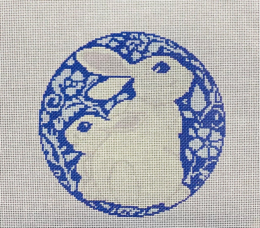 Blue and White Bunnies