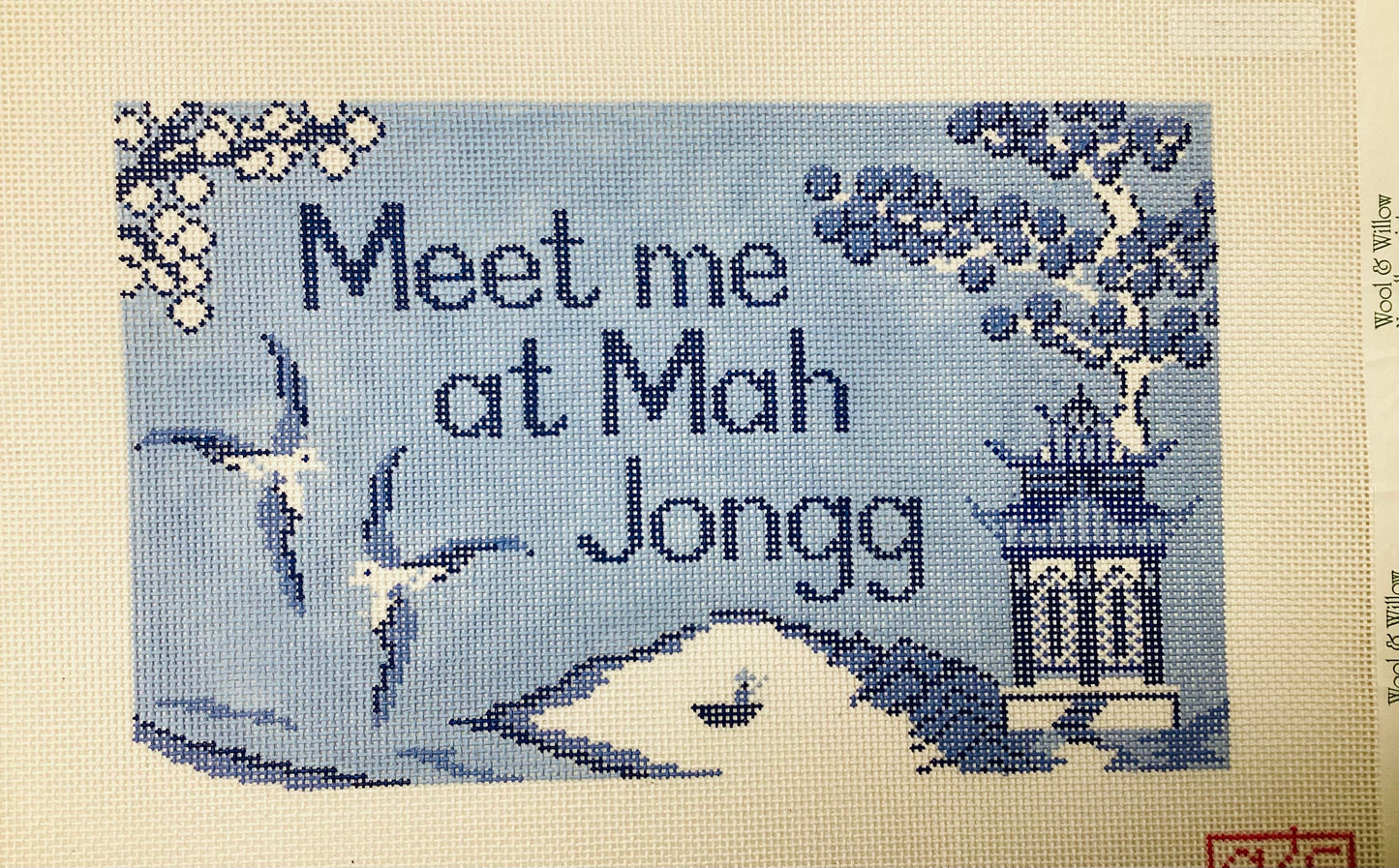 Meet Me at Mah Jongg Needlepoint