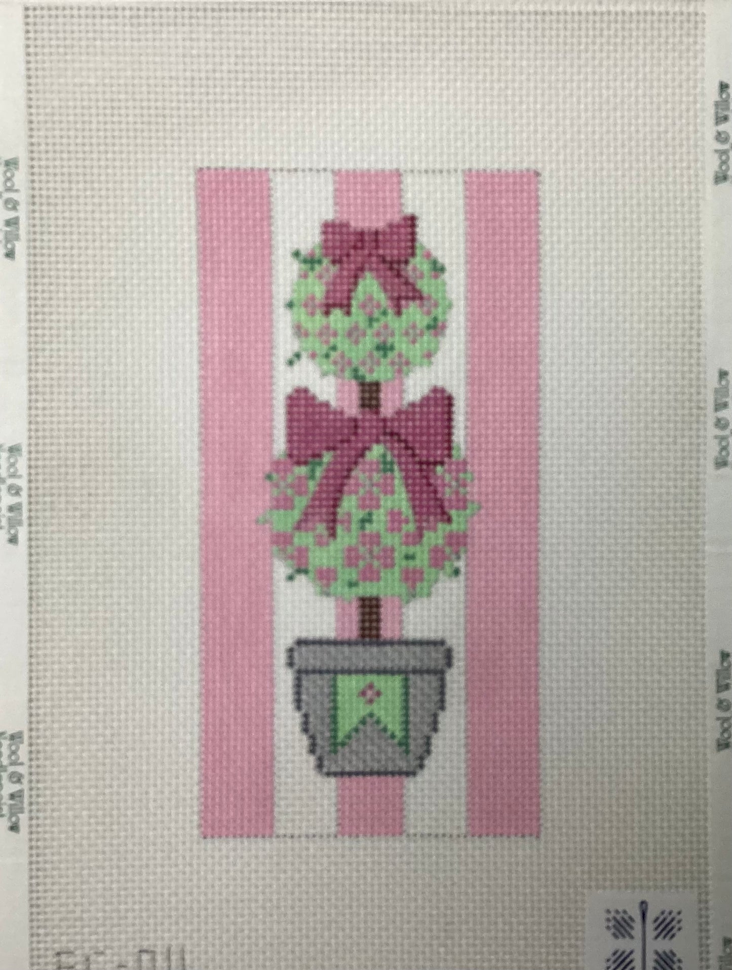 Pink Topiary Eyeglass Case