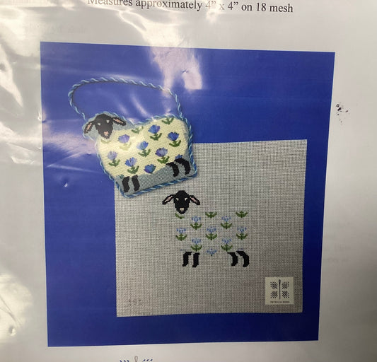 Sheep with Thistle with stitch Guide