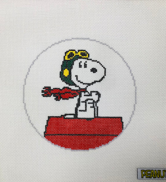 Peanuts - A Charlie Brown Xmas - Snoopy Flying Ace Needlepoint