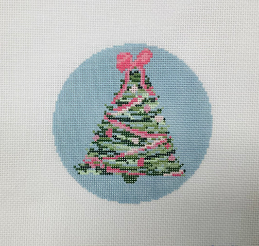 Blue Tree Needlepoint