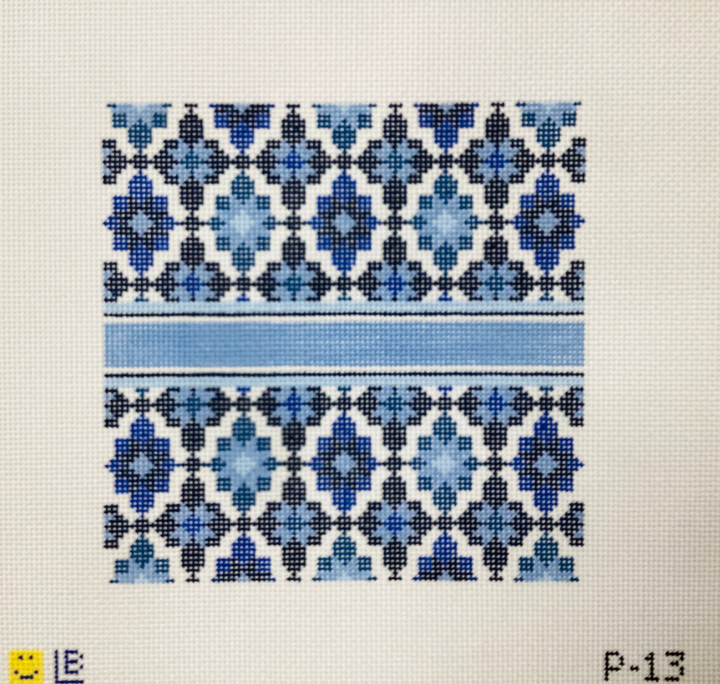 Portuguese Tiles - Blue Needlepoint