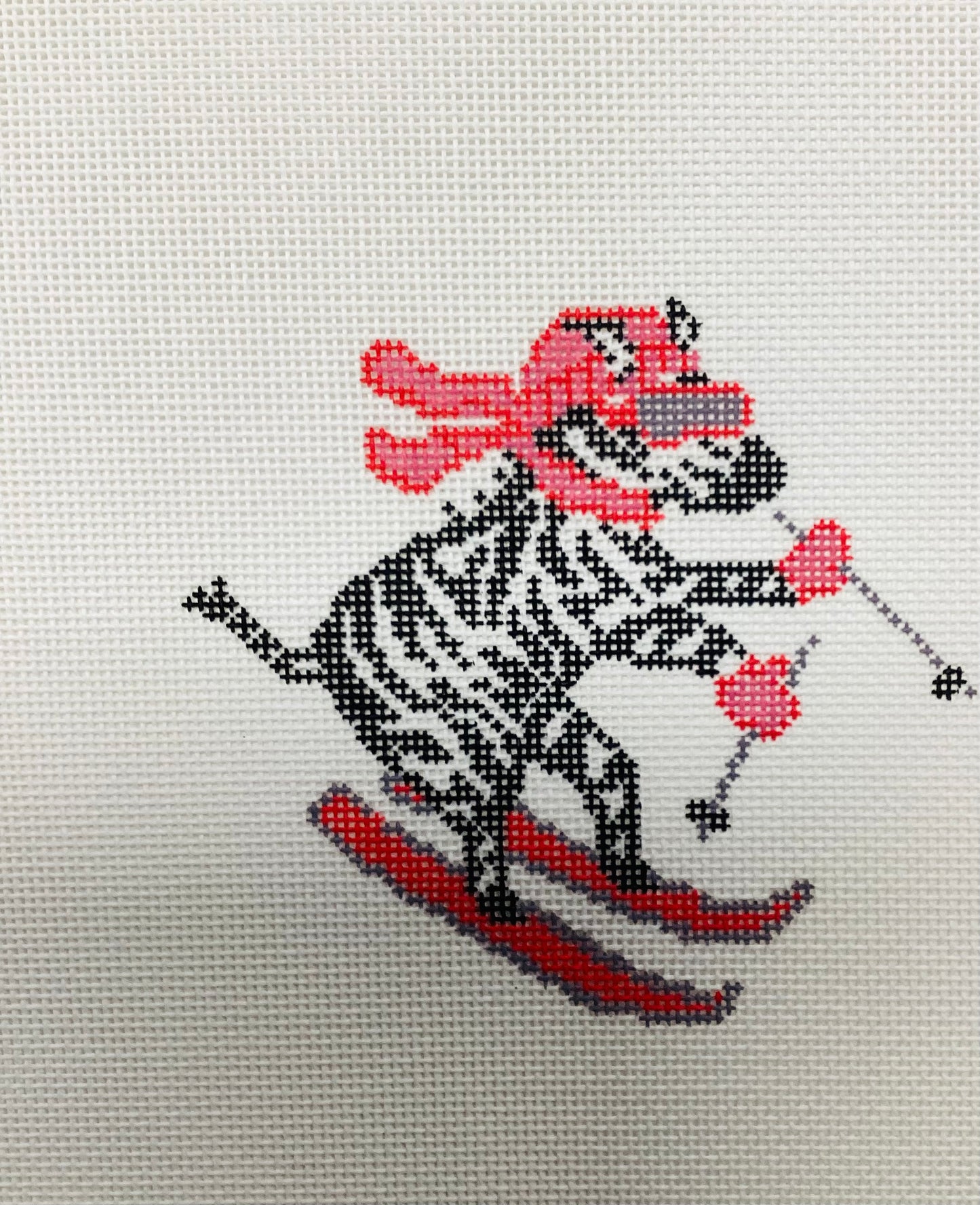 La Dolce Vita - Alpine zebra needlepoint