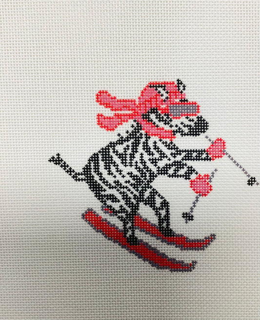 La Dolce Vita - Alpine zebra needlepoint