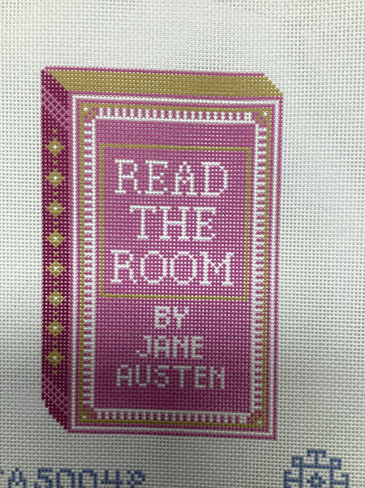 Read The Room Pink  Needlepoint Canvas