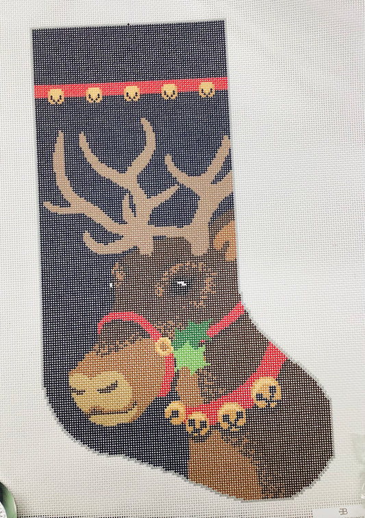 Donner Bauble Stocking - Full Size - Needlepoint