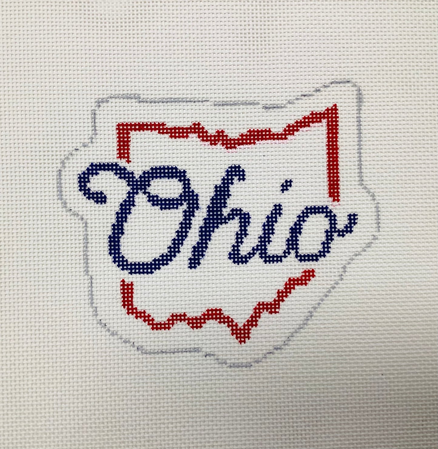 State of Ohio Needlepoint