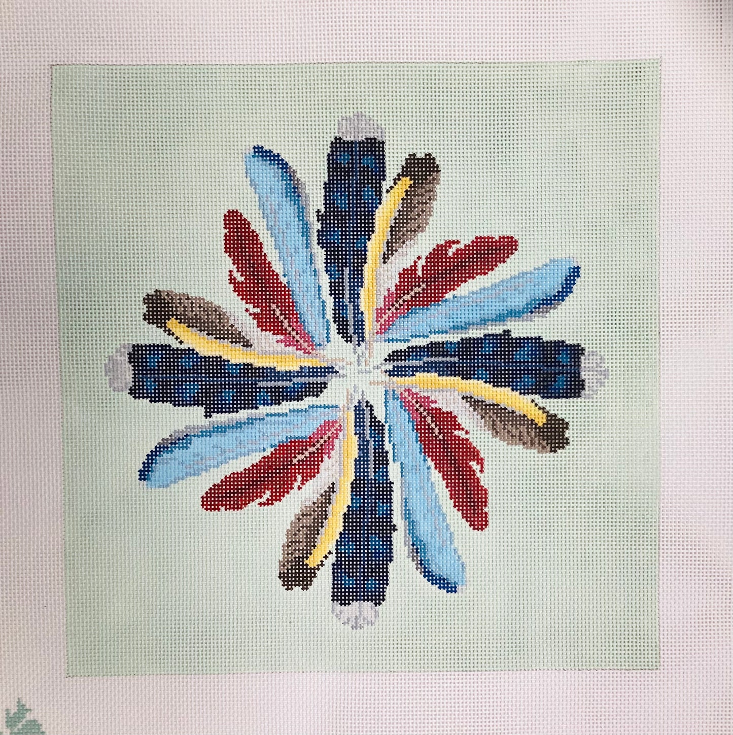 Backyard Feather Pillow