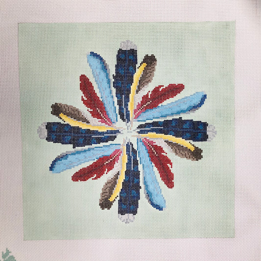 Backyard Feather Pillow