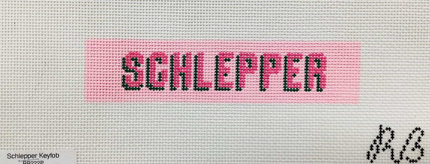 Schlepper Keyfob Needlepoint