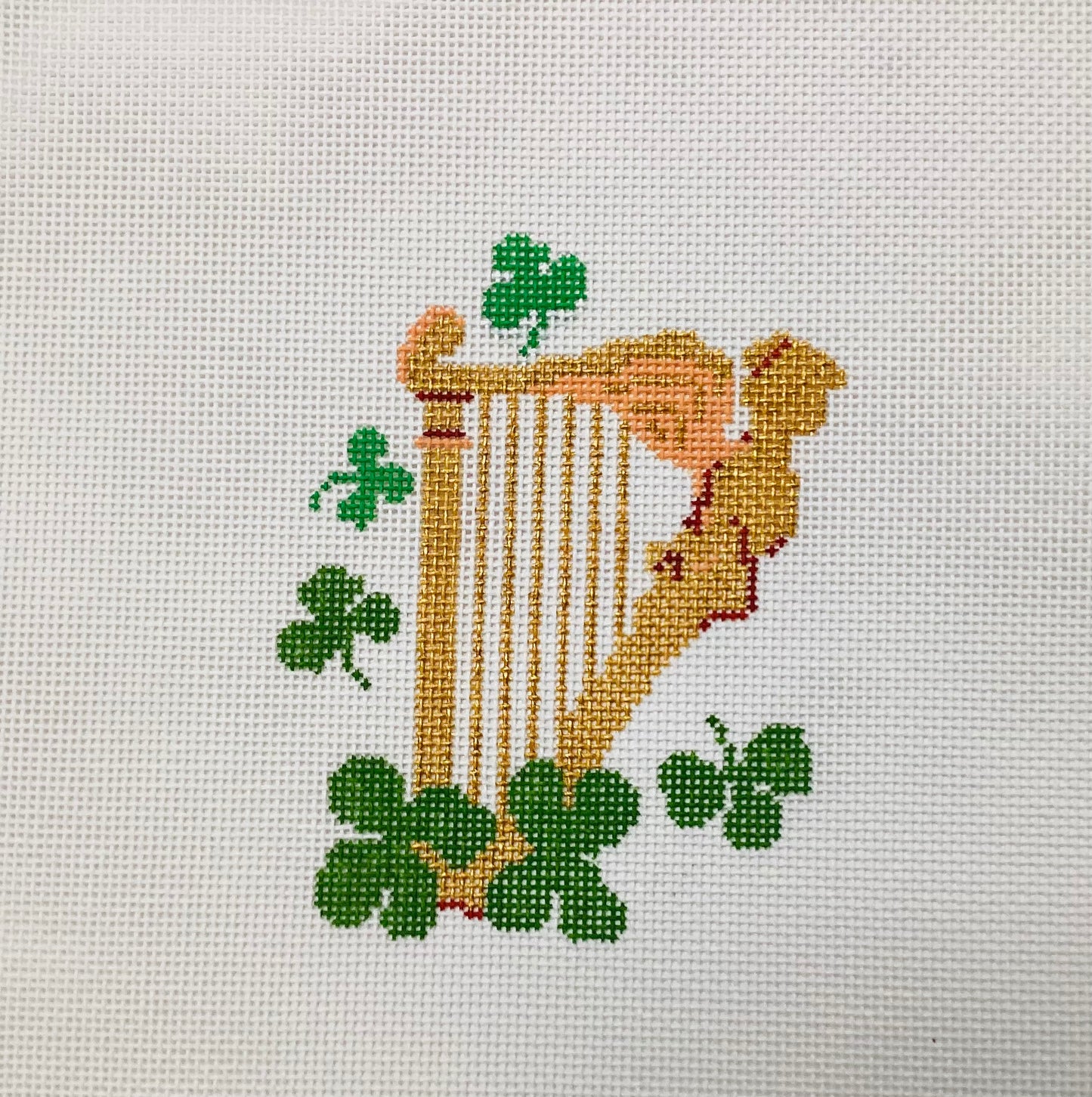 Irish Harp Needlepoint