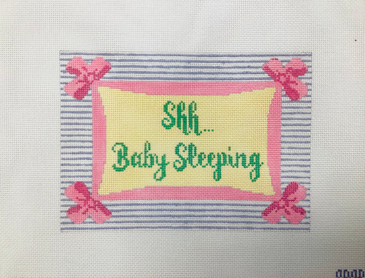 Shh. Baby Sleeping with bows