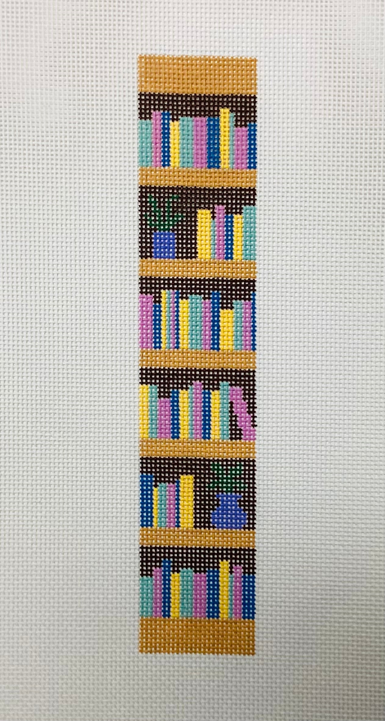 Bookish Key Fob/Bookmark Needlepoint