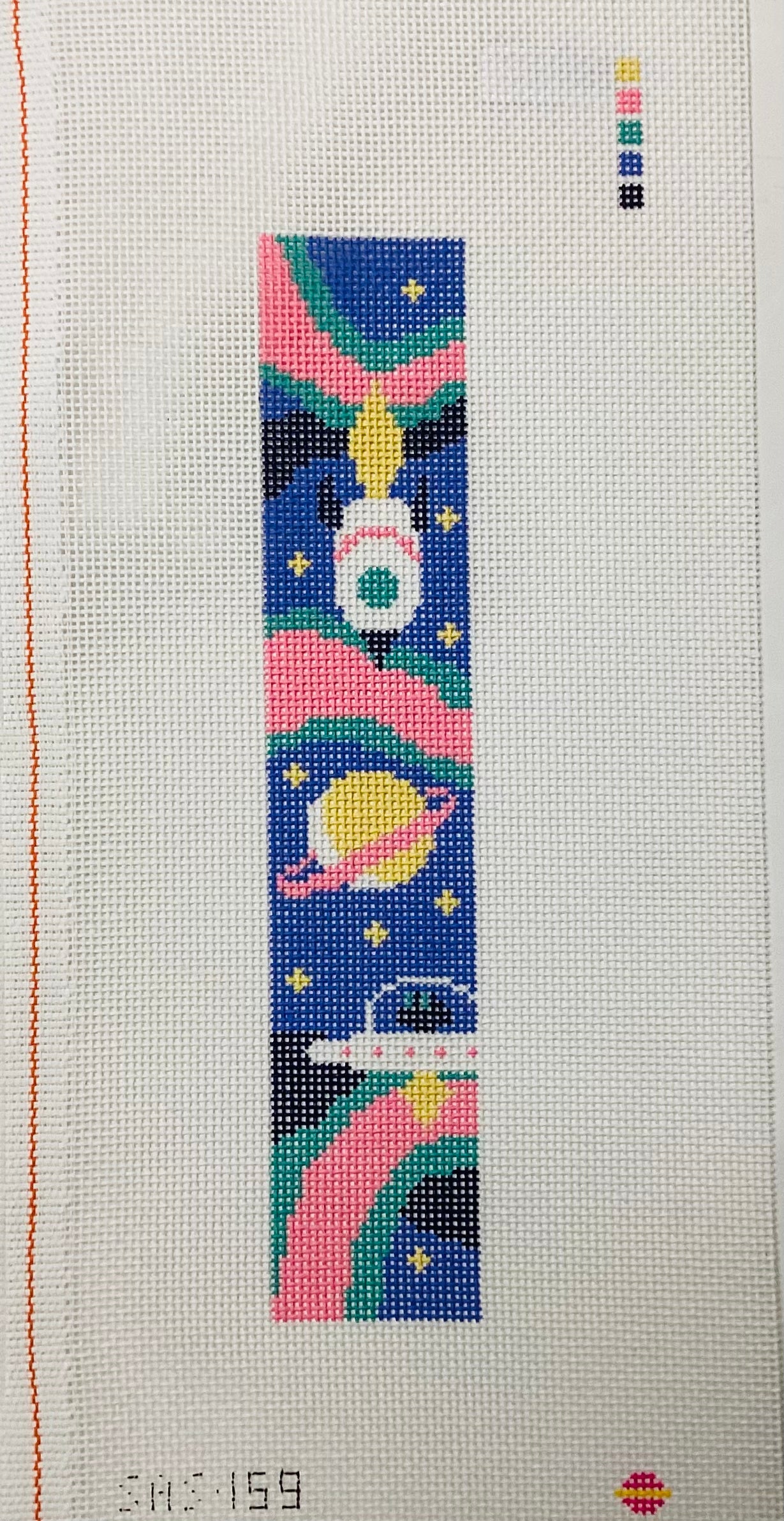 Starbound Key Fob/Bookmark Needlepoint