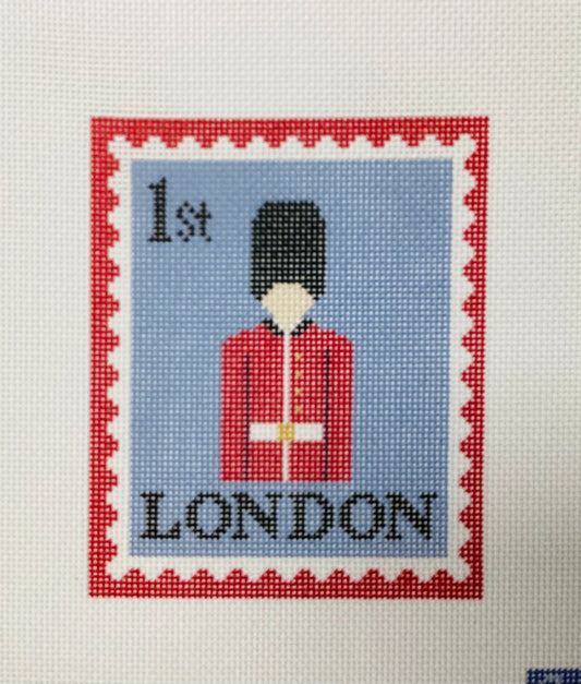 London Guard Stamp Needlepoint