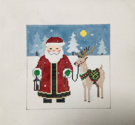 Santa with Reindeer