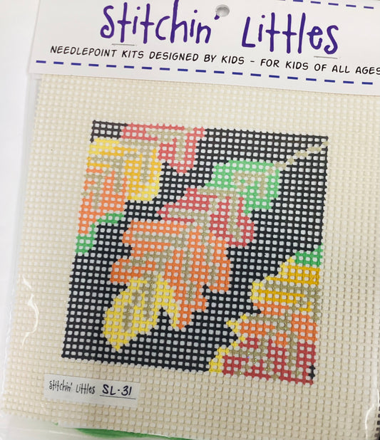 Stitchin' Littles Kit 5x5 Flashy Fall