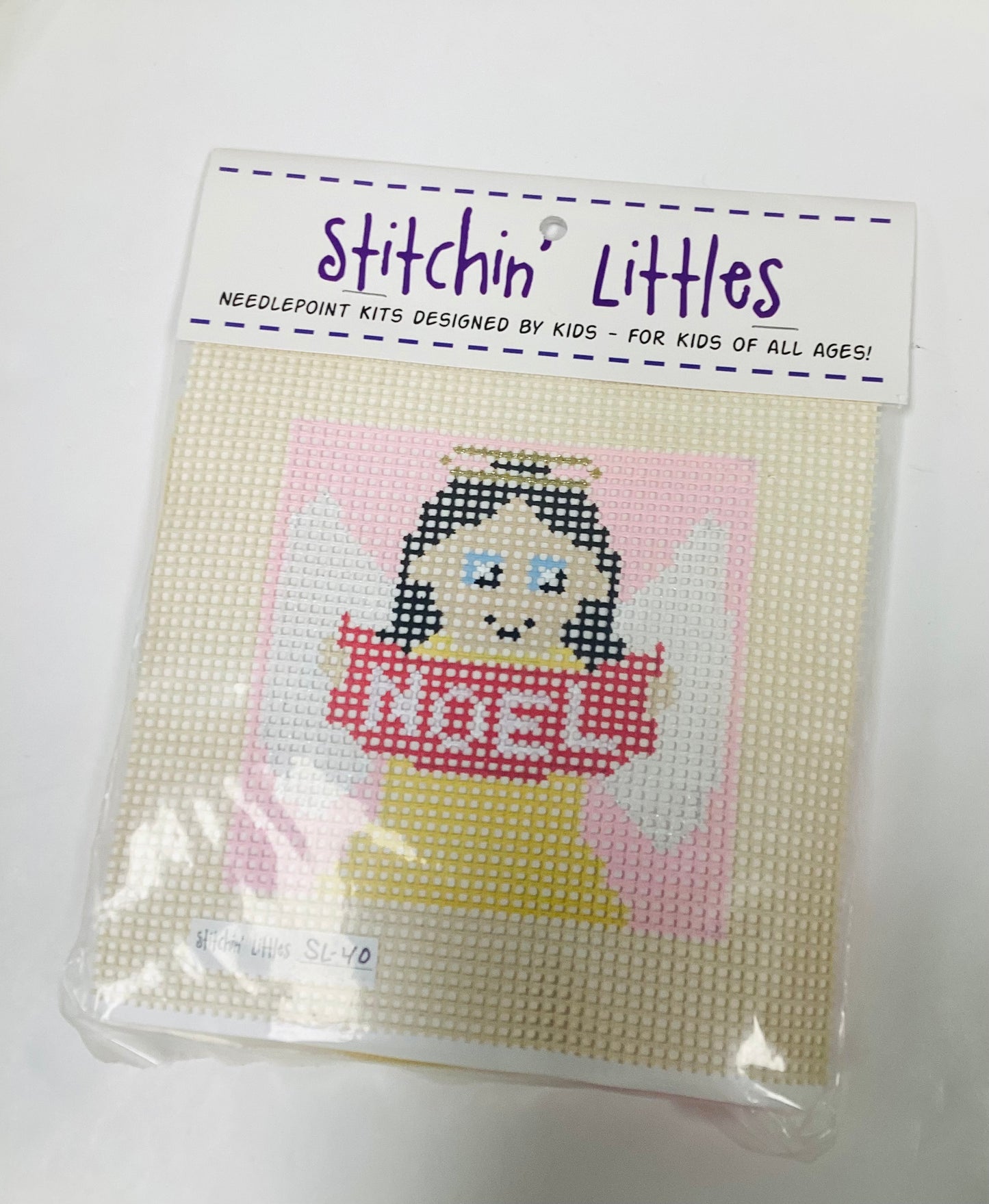 Stitchin' Littles Kit 5x5 Noel Angel