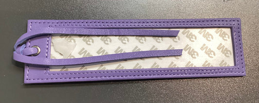 Leather Bookmark with room for insert - Lavender
