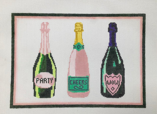 Champagne Trio Needlepoint Canvas