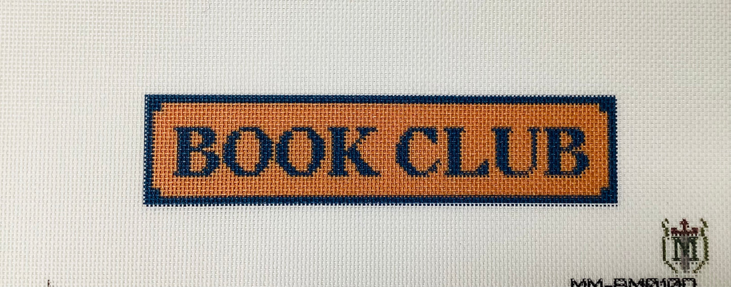 Book Club Bookmark Needlepoint Orange