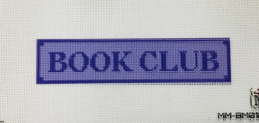 Book Club Bookmark Needlepoint Purple