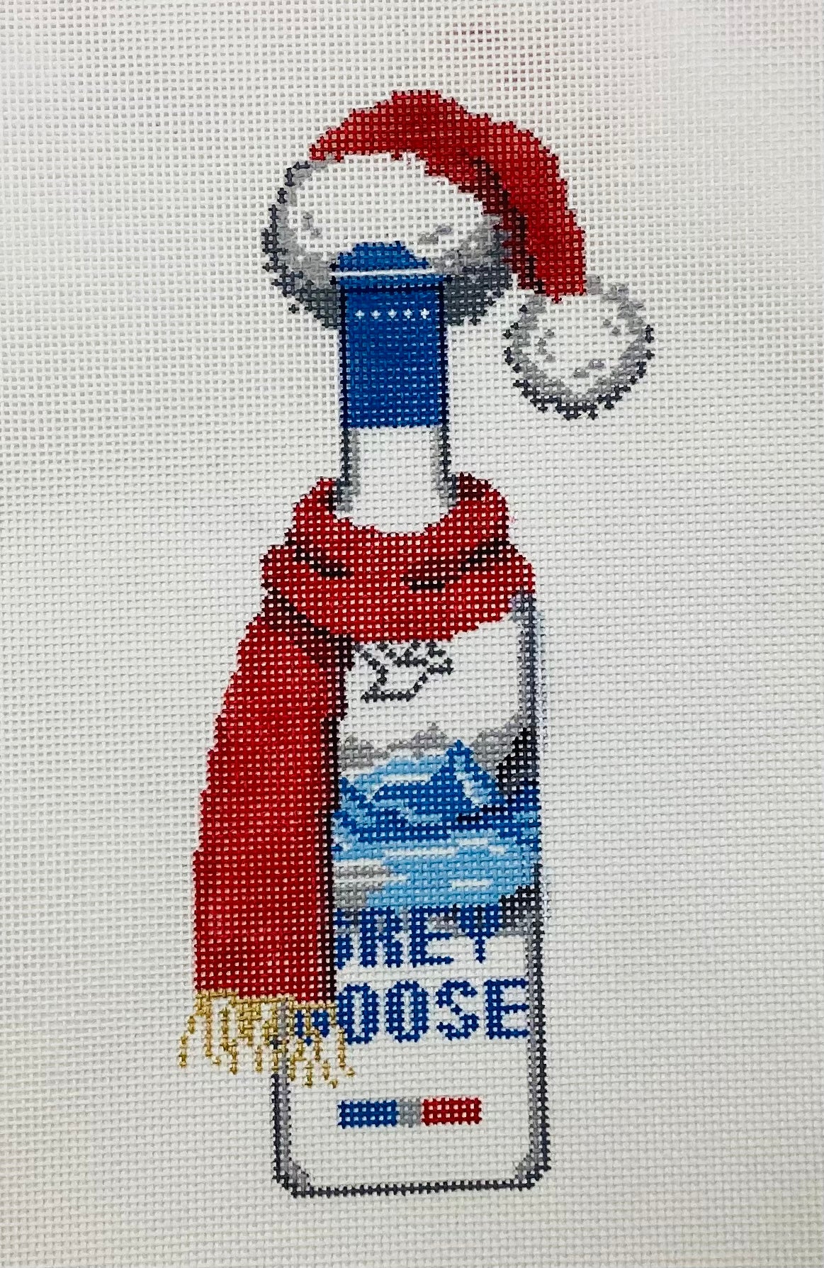 Santa Hat Grey Goose Bottle