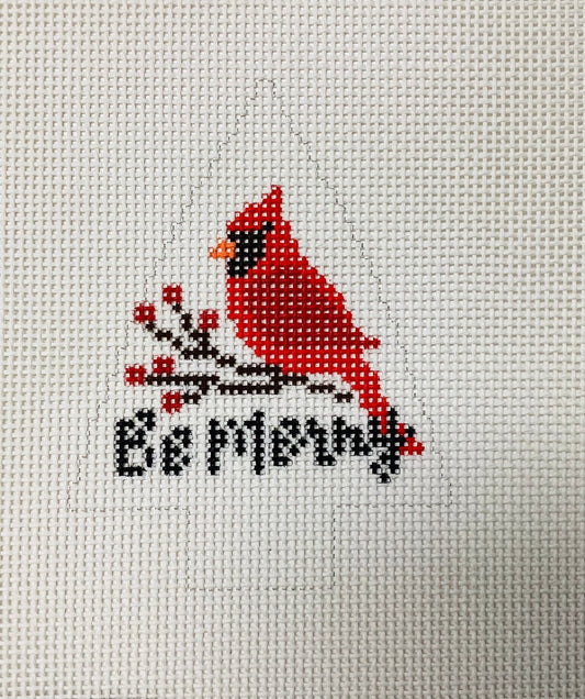 Be Merry Cardinal Tree Ornament