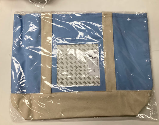 Large Tote Bag with insert for Self Finishing - Light Blue