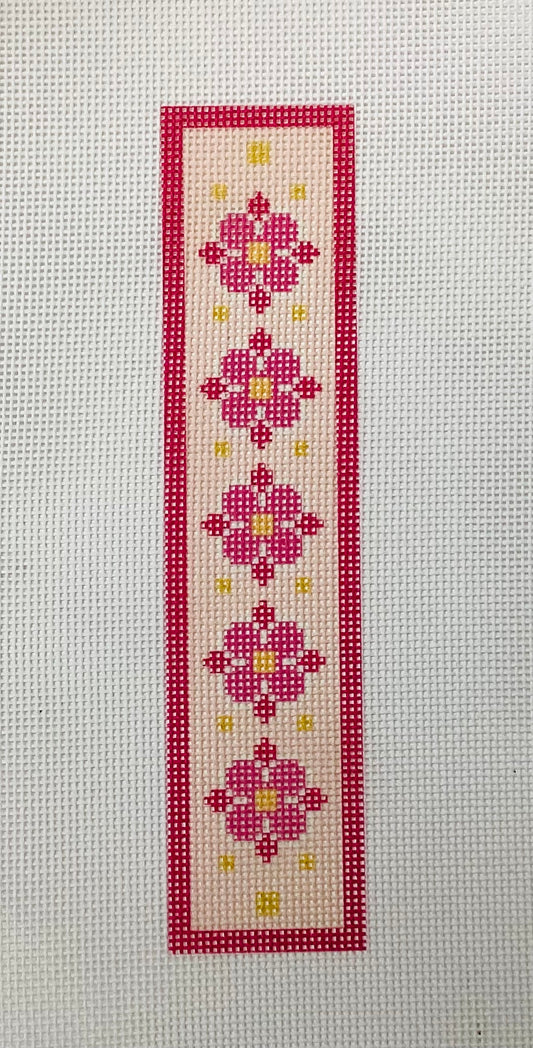 Pink Floral Bookmark