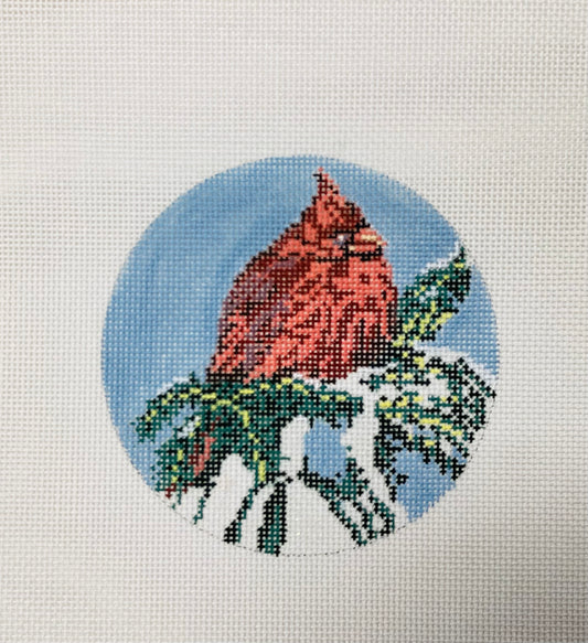 Special Cardinal Ornament Needlepoint Canvas