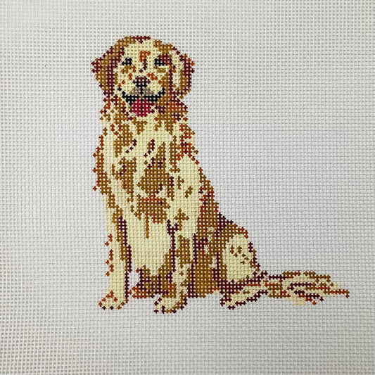 Golden Retriever Needlepoint Canvas
