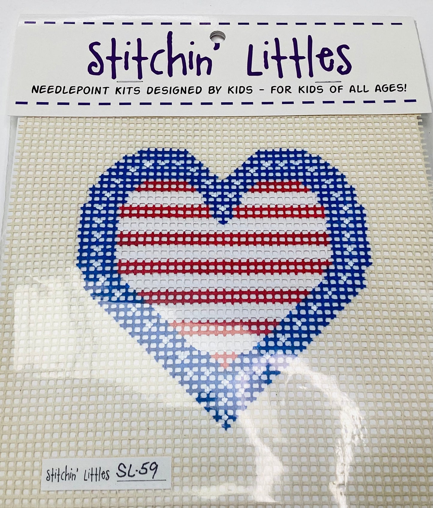 Stitchin Littles Patriotic Heart